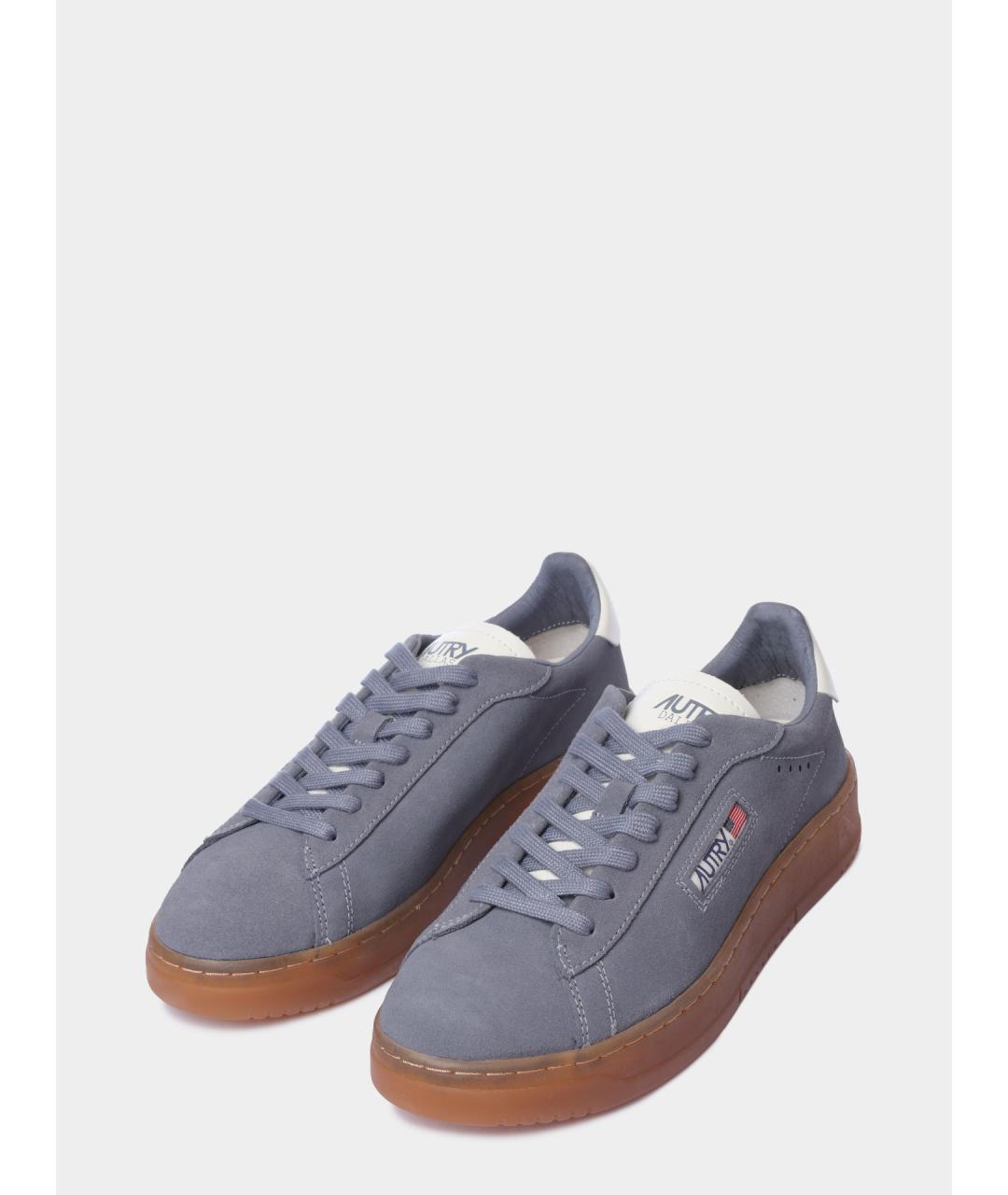AUTRY Серые замшевые низкие кроссовки / кеды, фото 2