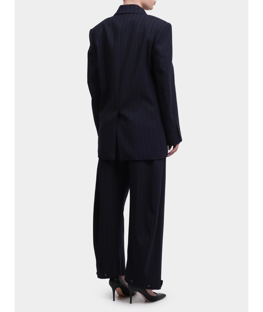 PINKO Темно-синий полиэстеровый жакет/пиджак, фото 5