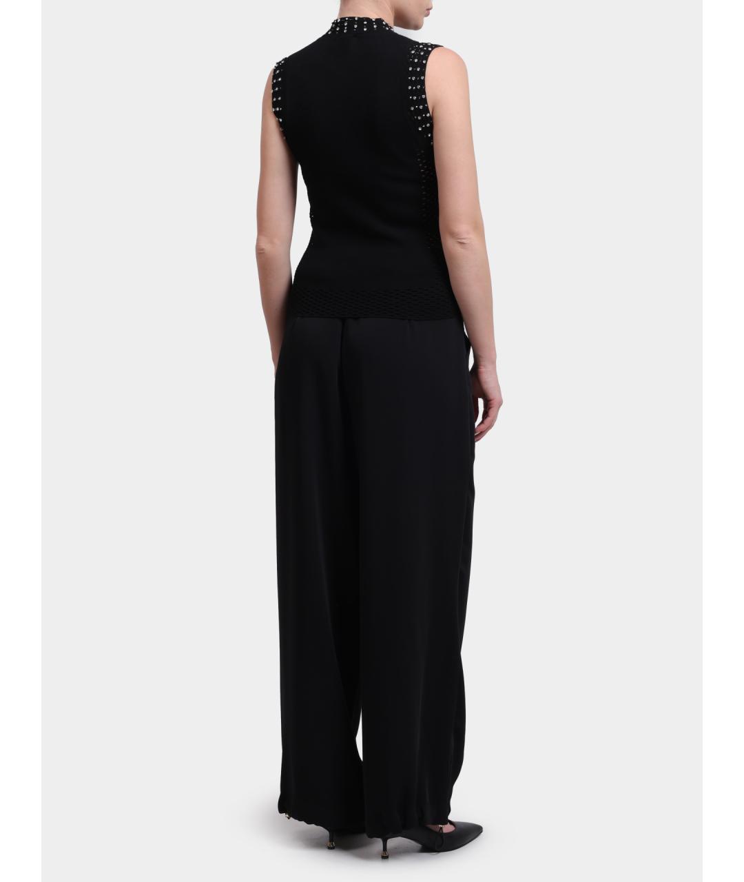 LIU JO Черная хлопковая майка, фото 4