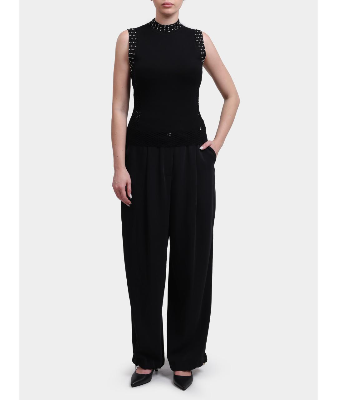 LIU JO Черная хлопковая майка, фото 2