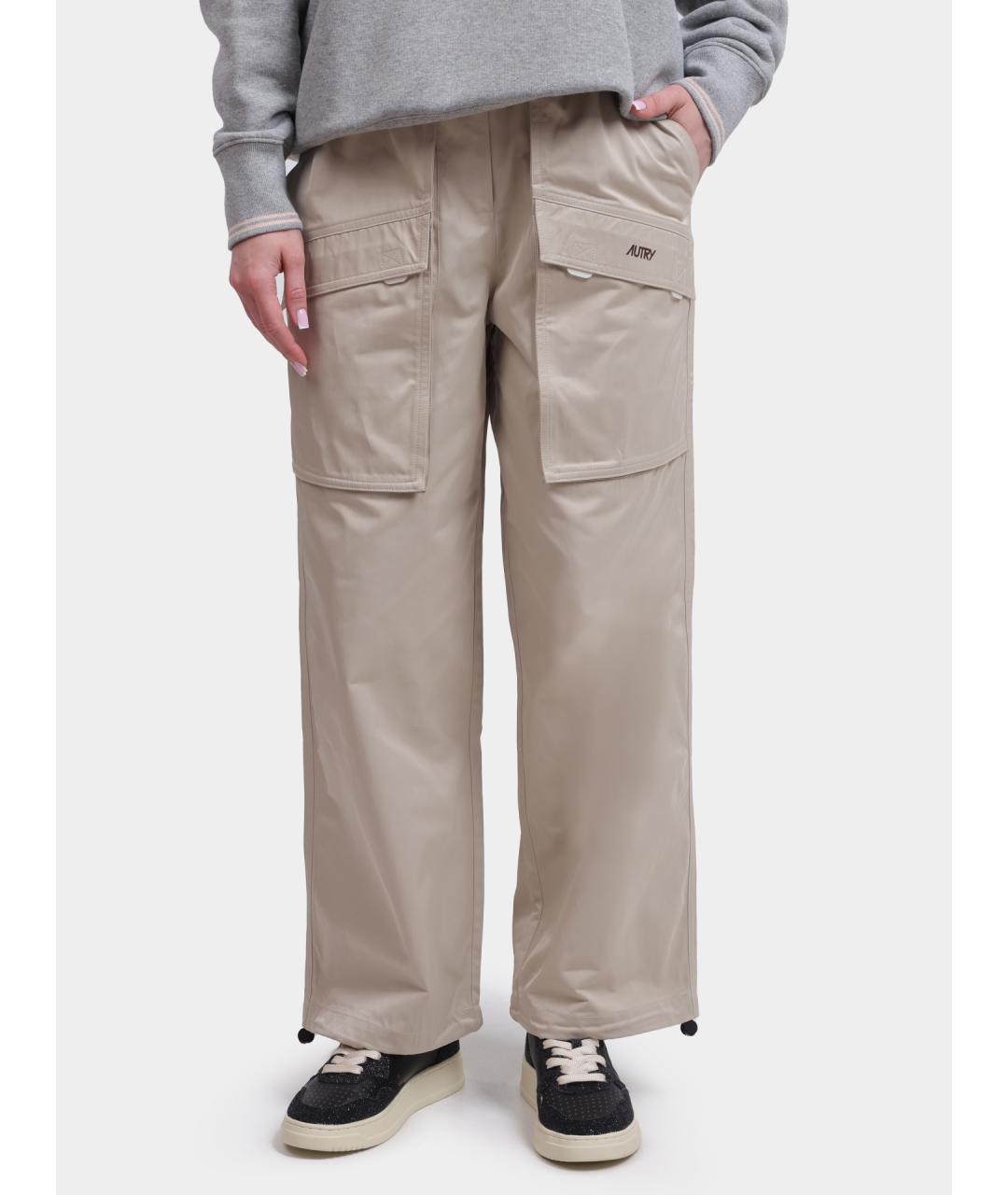 AUTRY Бежевые хлопковые прямые брюки, фото 6