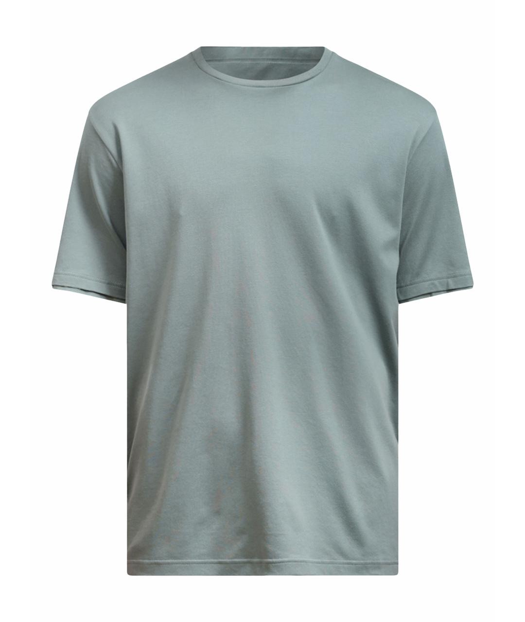 HERNO Бирюзовая хлопковая футболка, фото 1