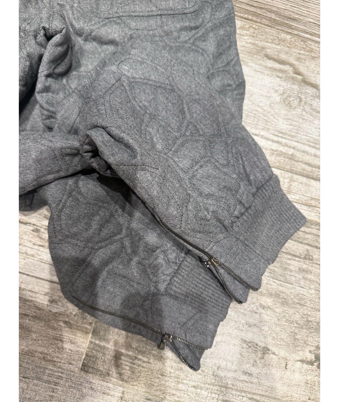 BRUNELLO CUCINELLI Серые шерстяные спортивные брюки и шорты, фото 3