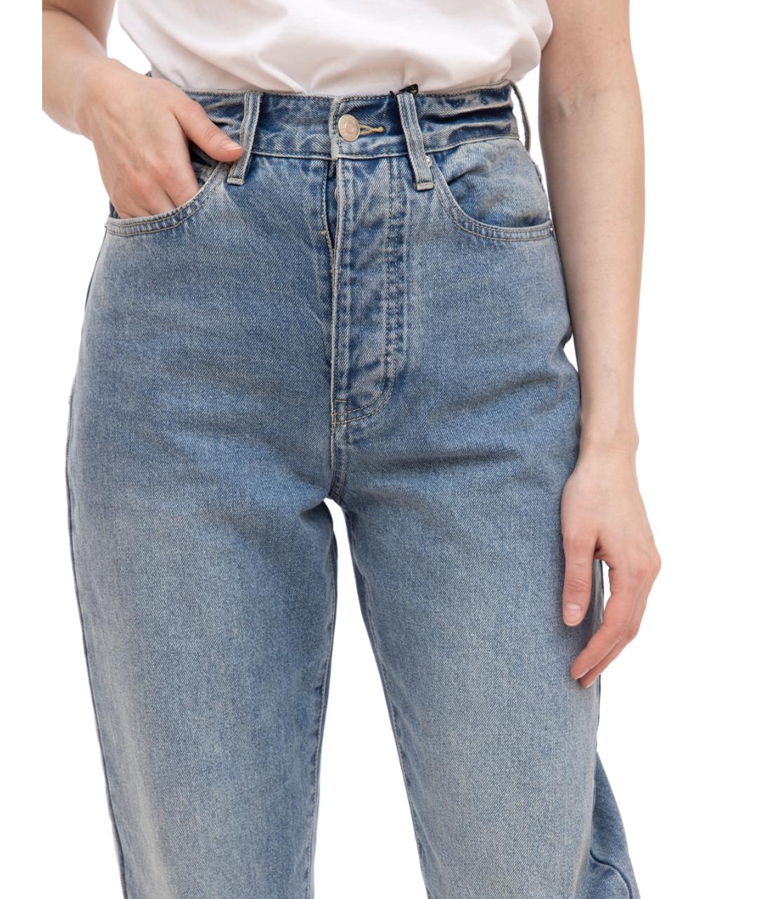 ARMANI EXCHANGE Синие хлопковые прямые джинсы, фото 3