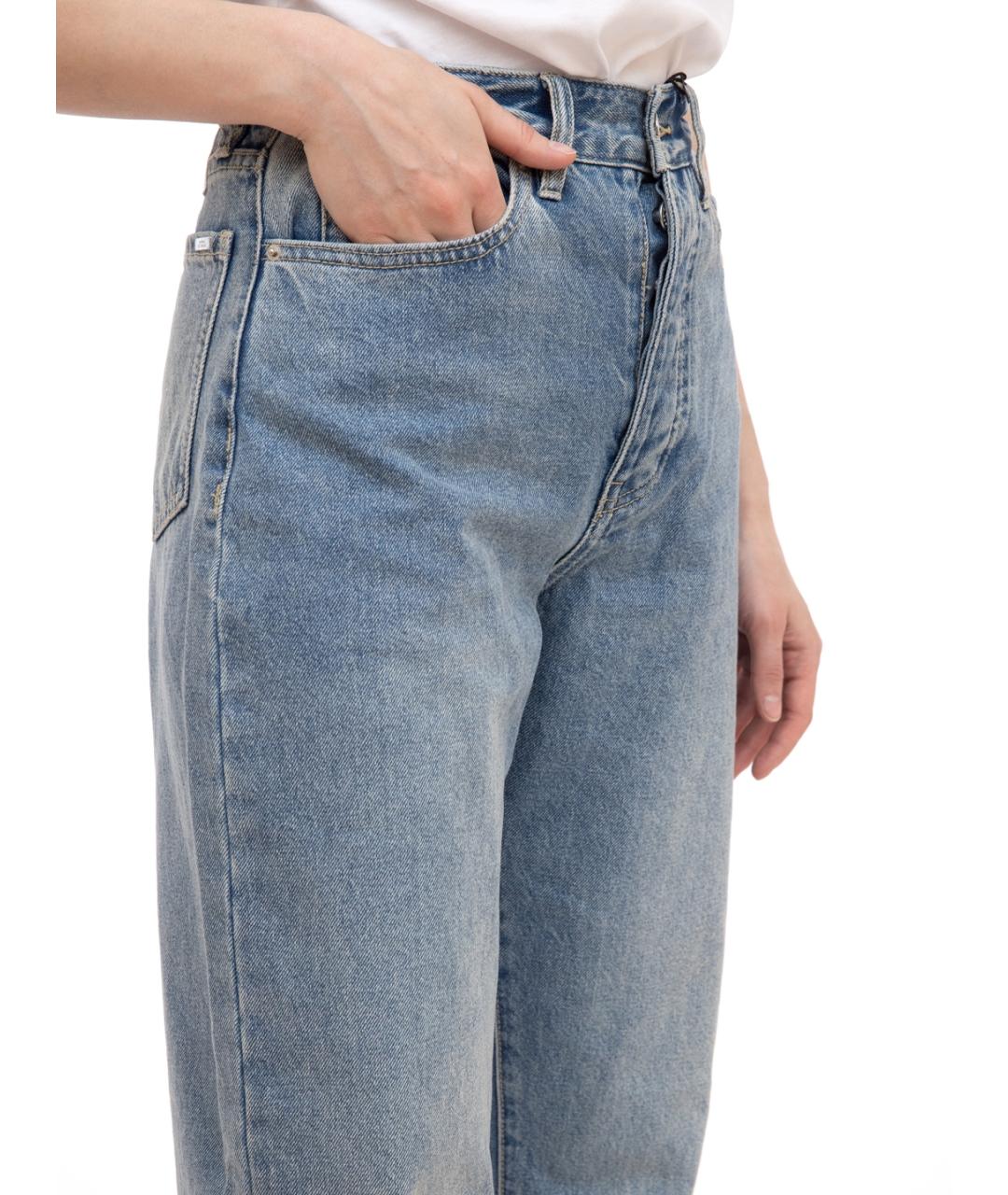 ARMANI EXCHANGE Синие хлопковые прямые джинсы, фото 4