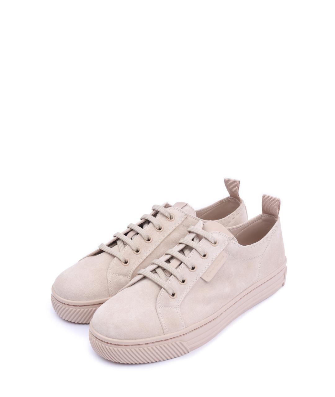 GIANVITO ROSSI Розовые замшевые кеды, фото 2