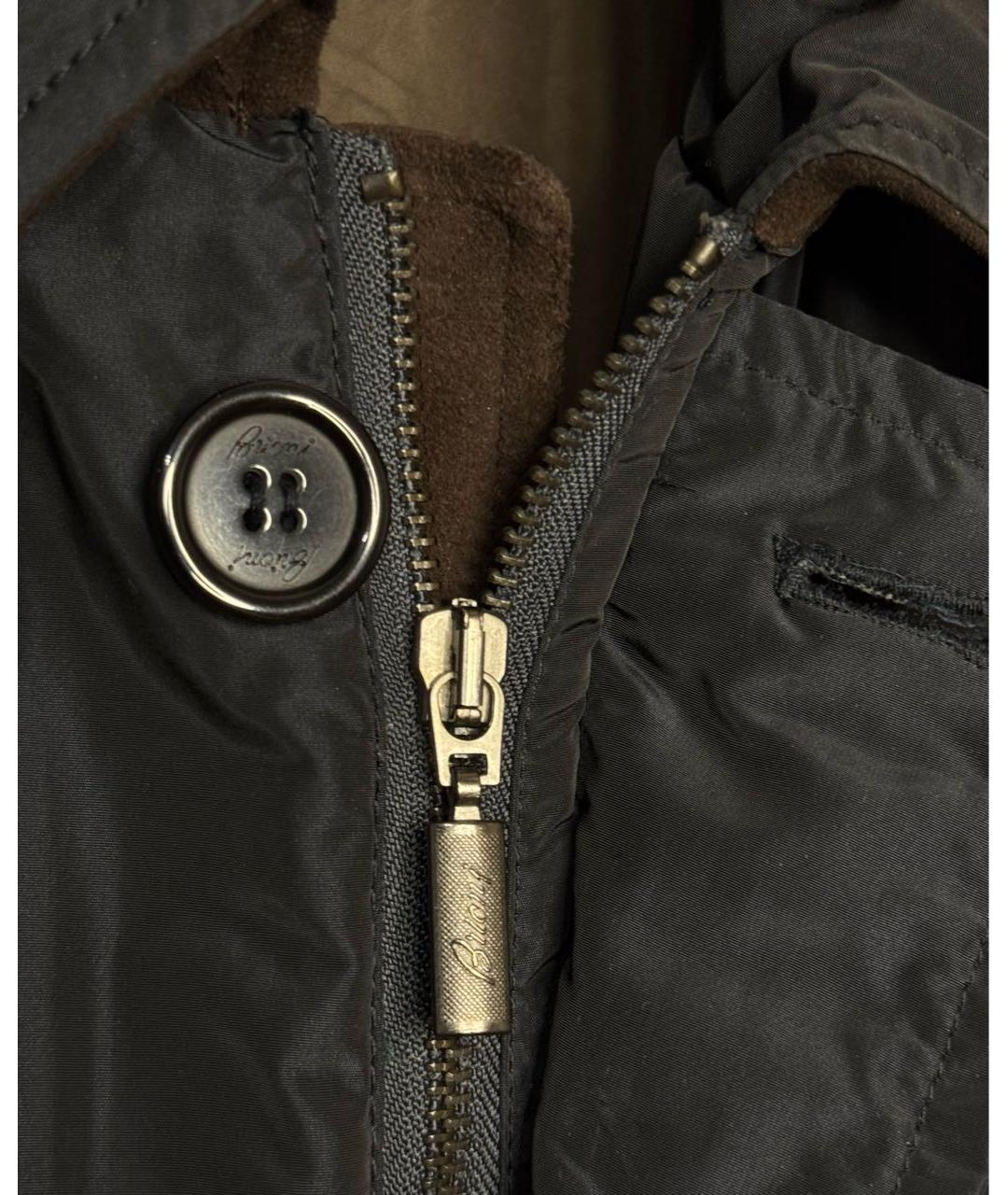 BRIONI Темно-синяя шелковая куртка, фото 3