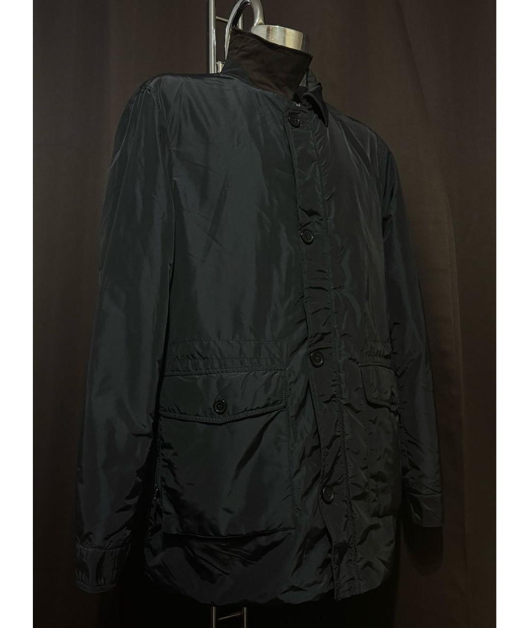 BRIONI Темно-синяя шелковая куртка, фото 8