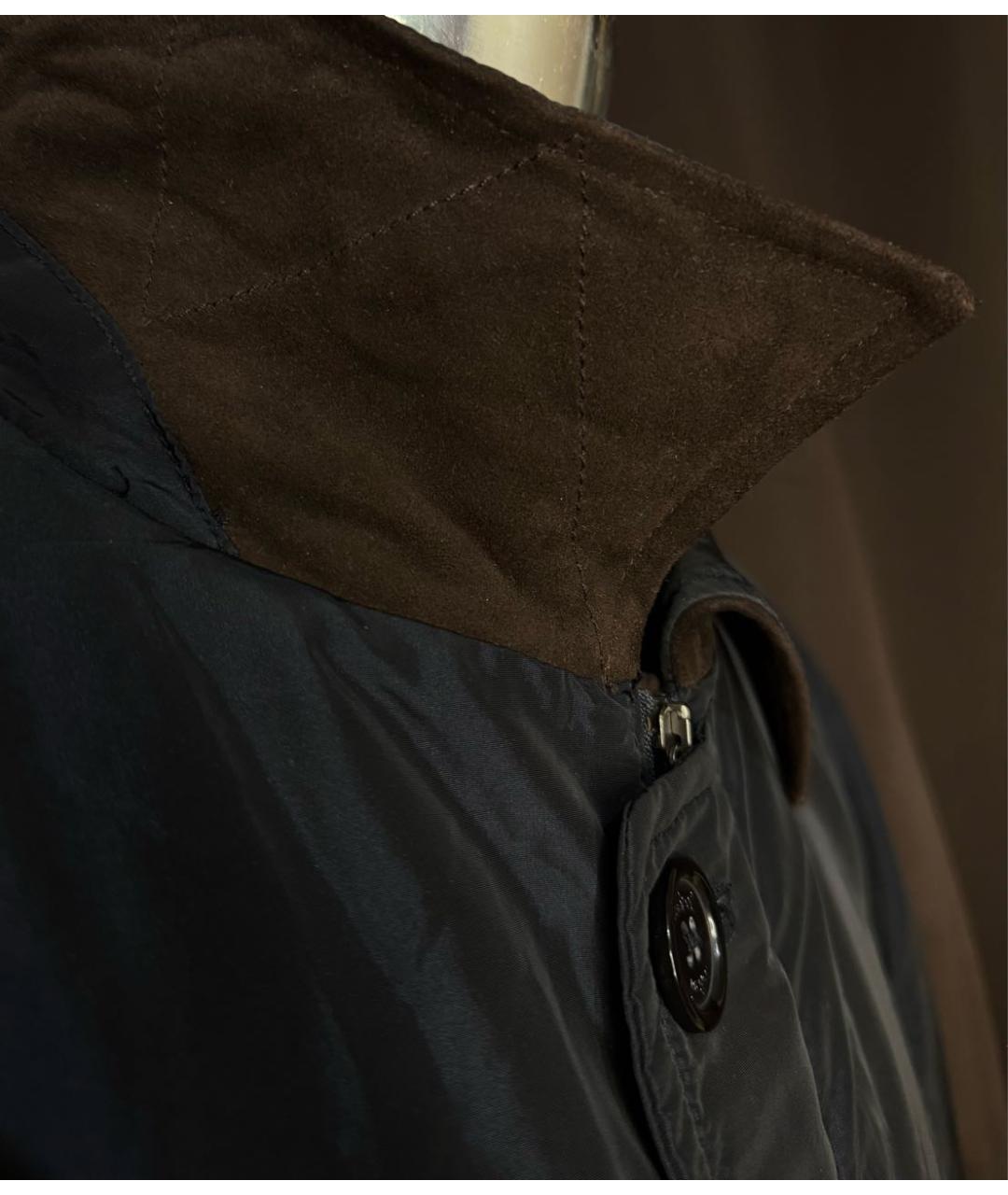 BRIONI Темно-синяя шелковая куртка, фото 7