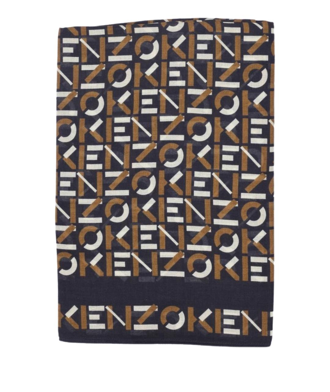 KENZO Черный шарф, фото 1