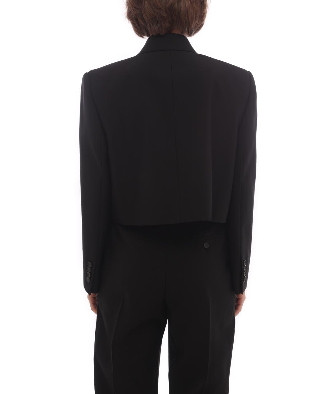 ALEXANDER MCQUEEN Черный шерстяной жакет/пиджак, фото 6