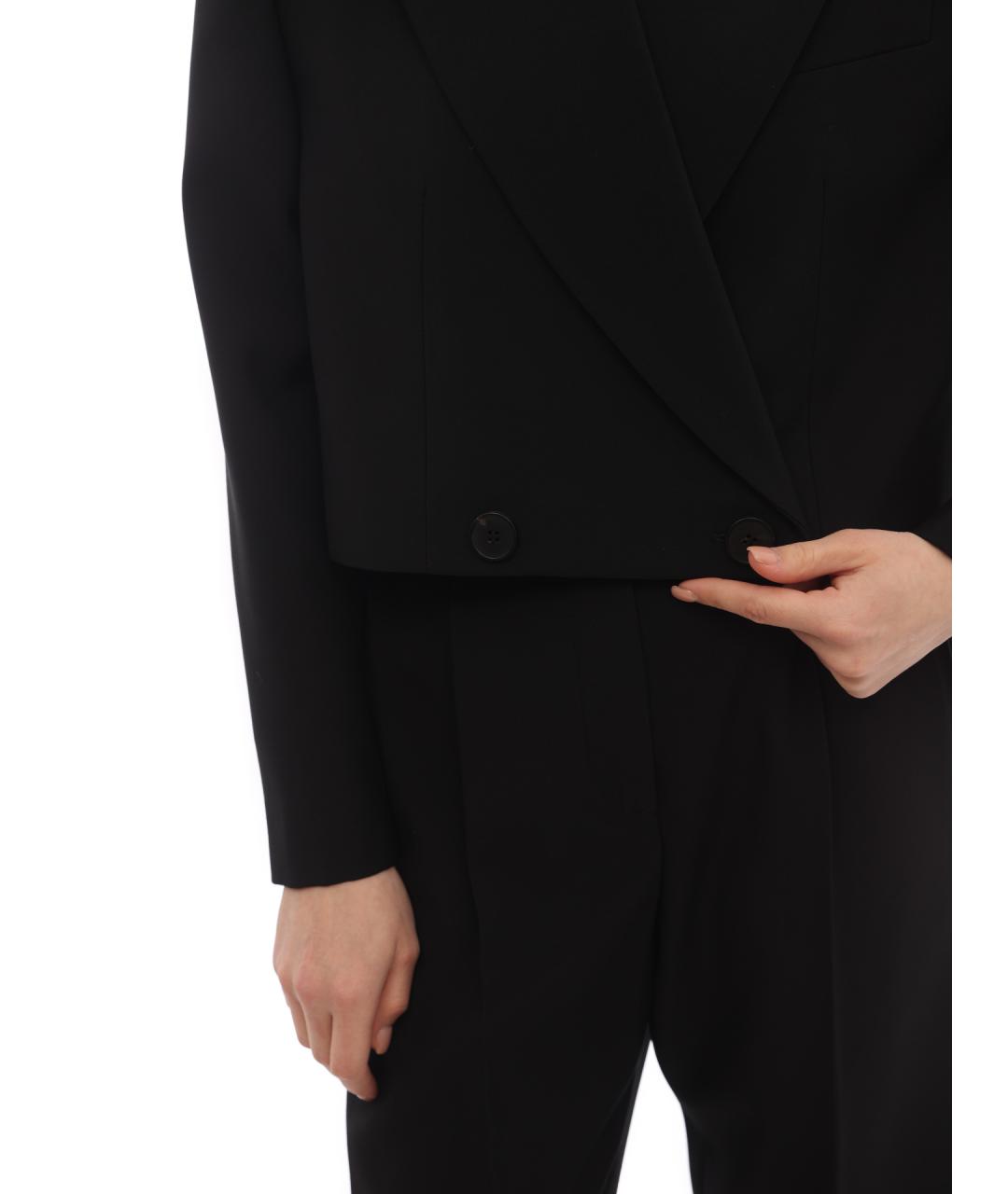 ALEXANDER MCQUEEN Черный шерстяной жакет/пиджак, фото 3