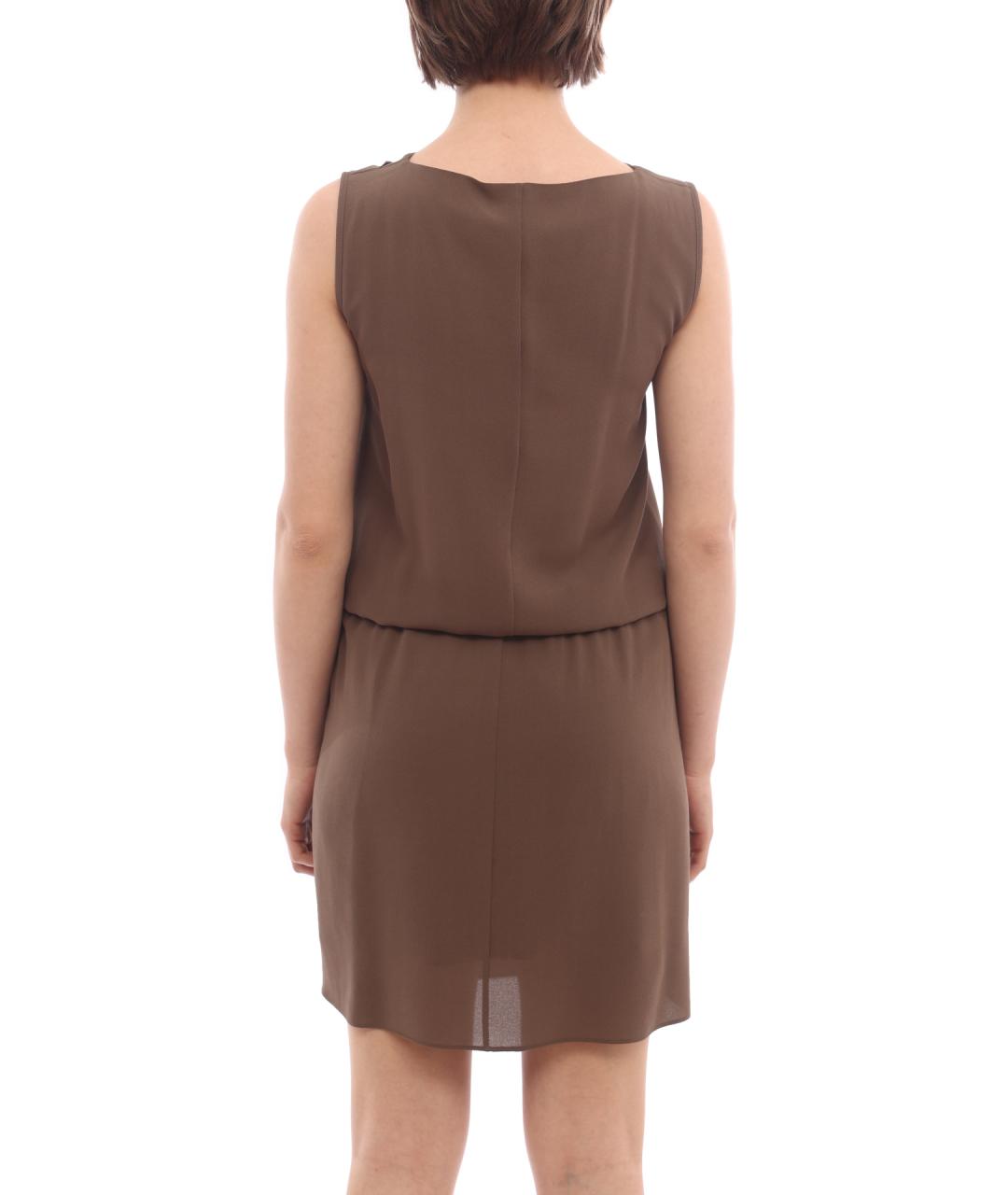 BRUNELLO CUCINELLI Коричневое повседневное платье, фото 5