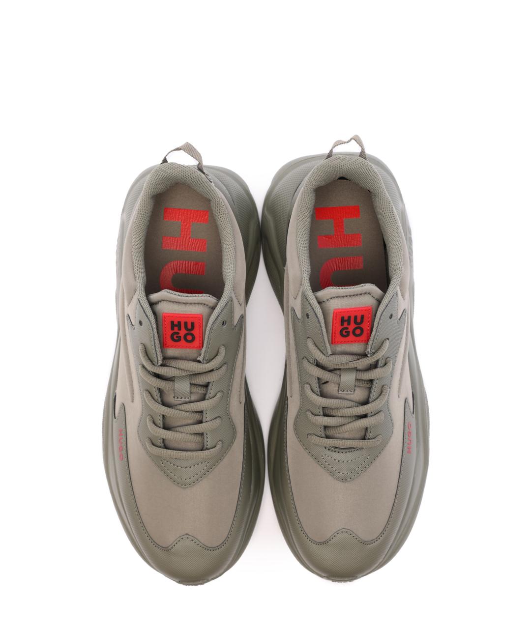 HUGO Зеленые высокие кроссовки / кеды, фото 4