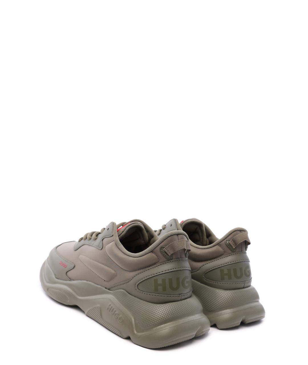 HUGO Зеленые высокие кроссовки / кеды, фото 3