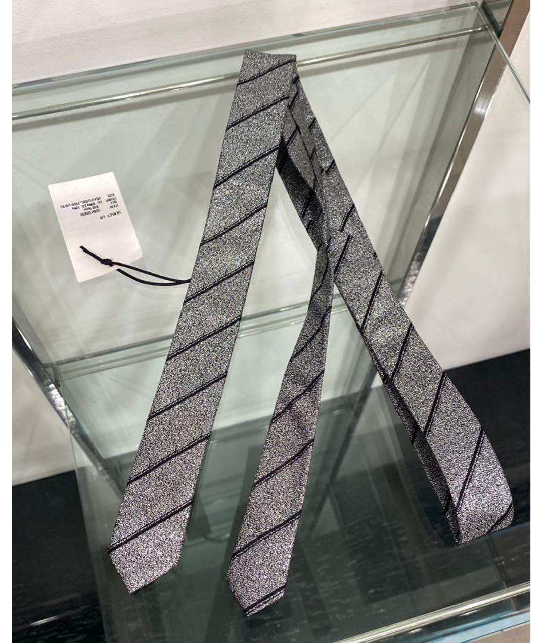 CHRISTIAN DIOR Серый галстук, фото 5