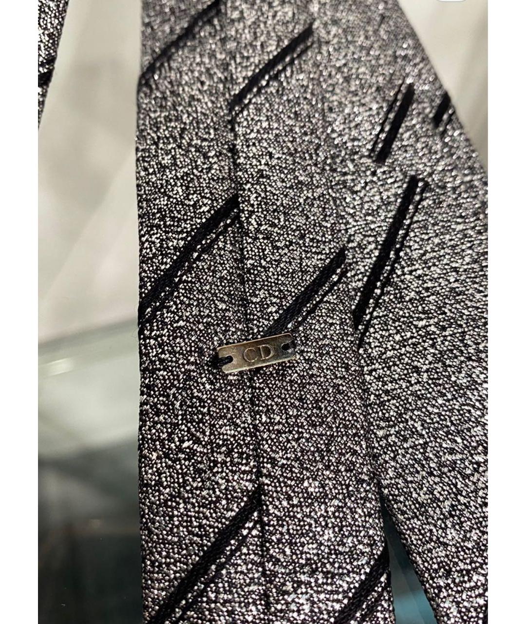 CHRISTIAN DIOR Серый галстук, фото 2