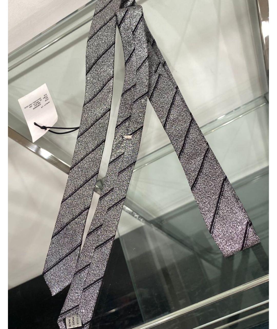 CHRISTIAN DIOR Серый галстук, фото 3