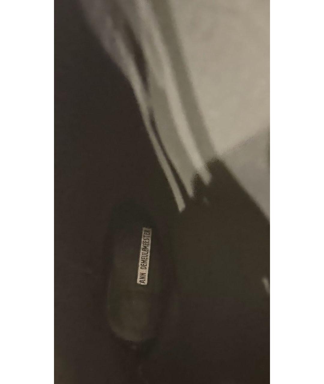 ANN DEMEULEMEESTER Черные кожаные сапоги, фото 8