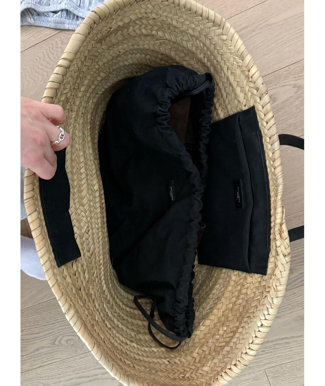 SAINT LAURENT Бежевая сумка через плечо, фото 4