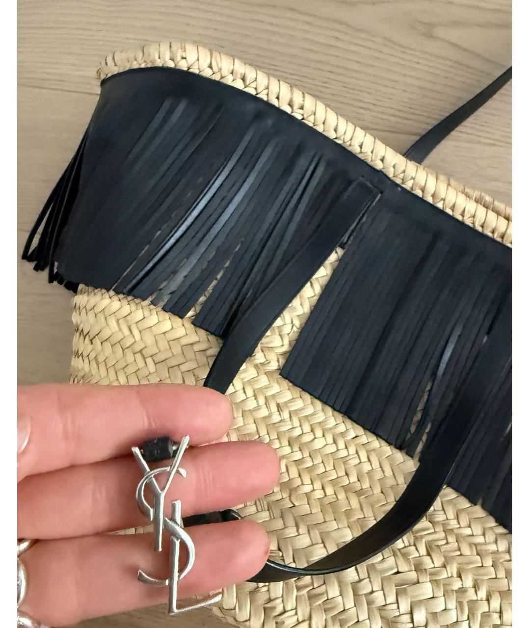 SAINT LAURENT Бежевая сумка через плечо, фото 5