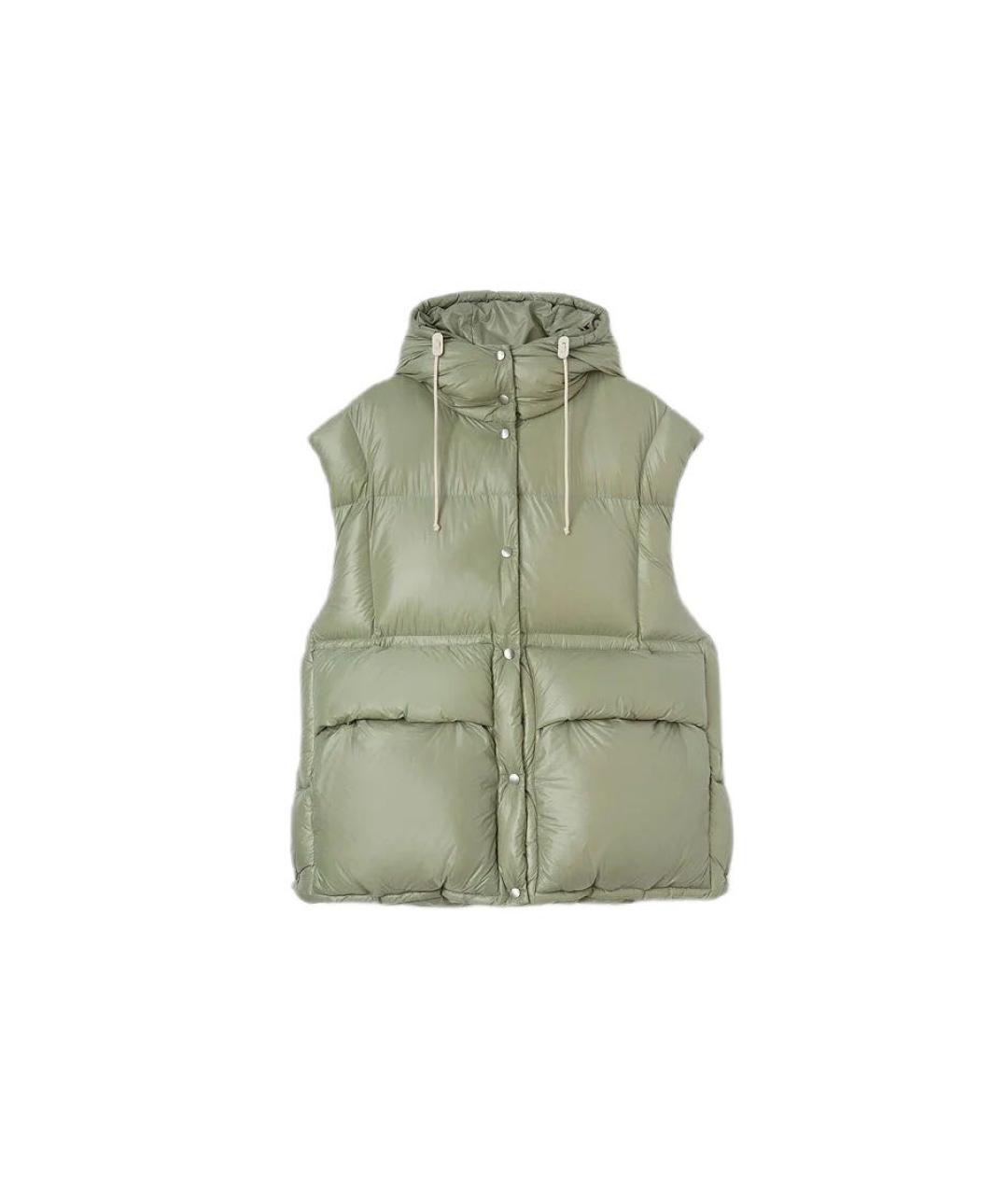 JIL SANDER Зеленый полиамидовый жилет, фото 1