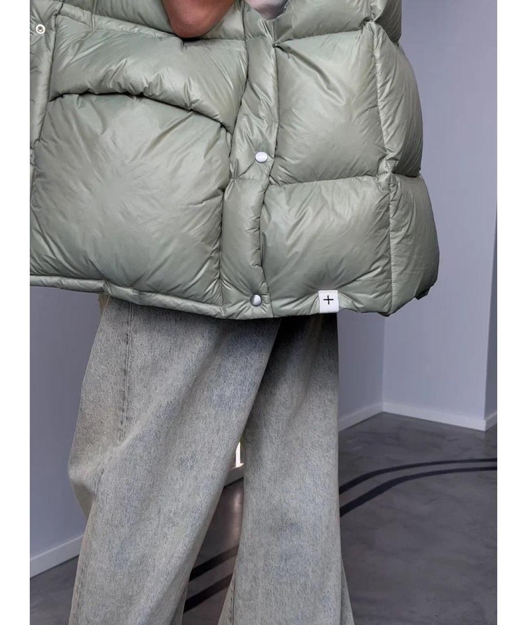 JIL SANDER Зеленый полиамидовый жилет, фото 3