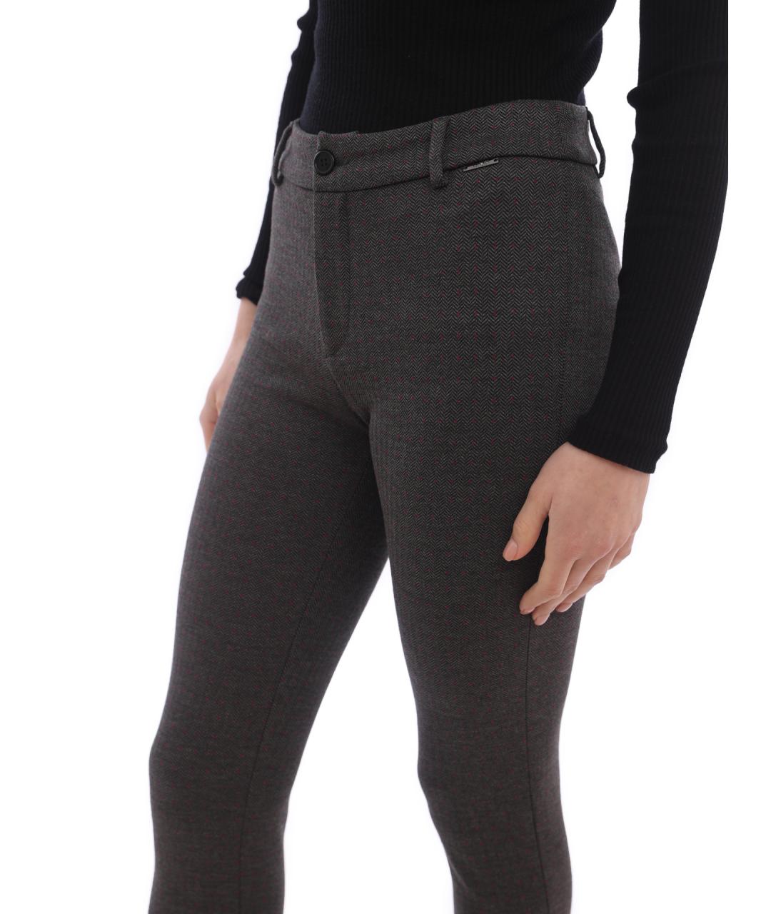 LIU JO Серые леггинсы и велосипедки, фото 4