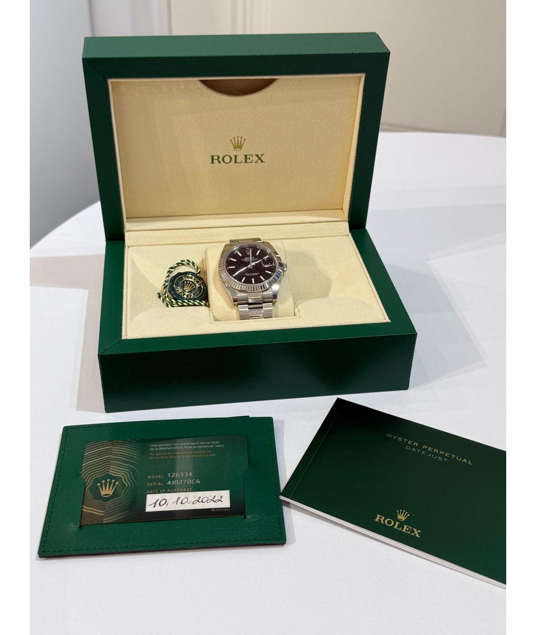 ROLEX Серебряные часы, фото 8