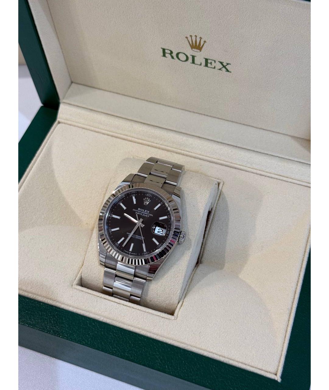 ROLEX Серебряные часы, фото 5