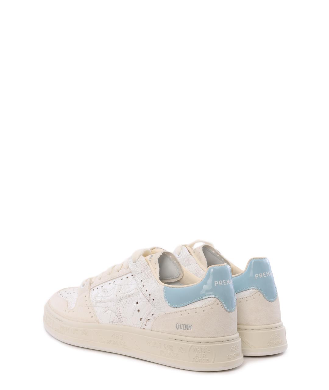 PREMIATA Бежевые кожаные кеды, фото 3