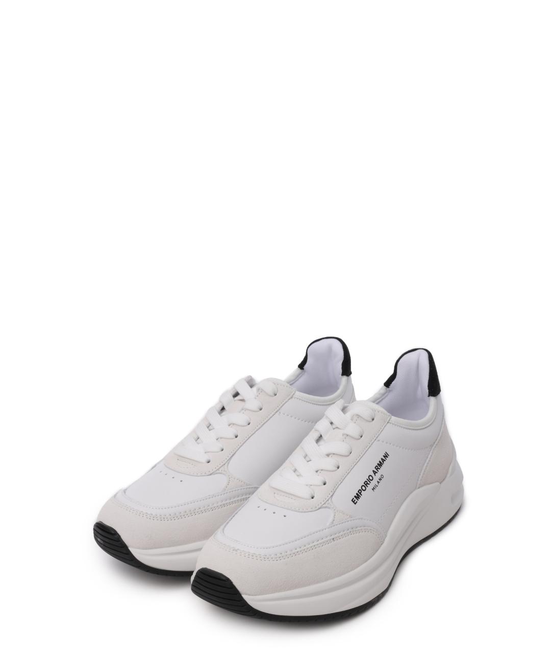 EMPORIO ARMANI Белые кроссовки, фото 2