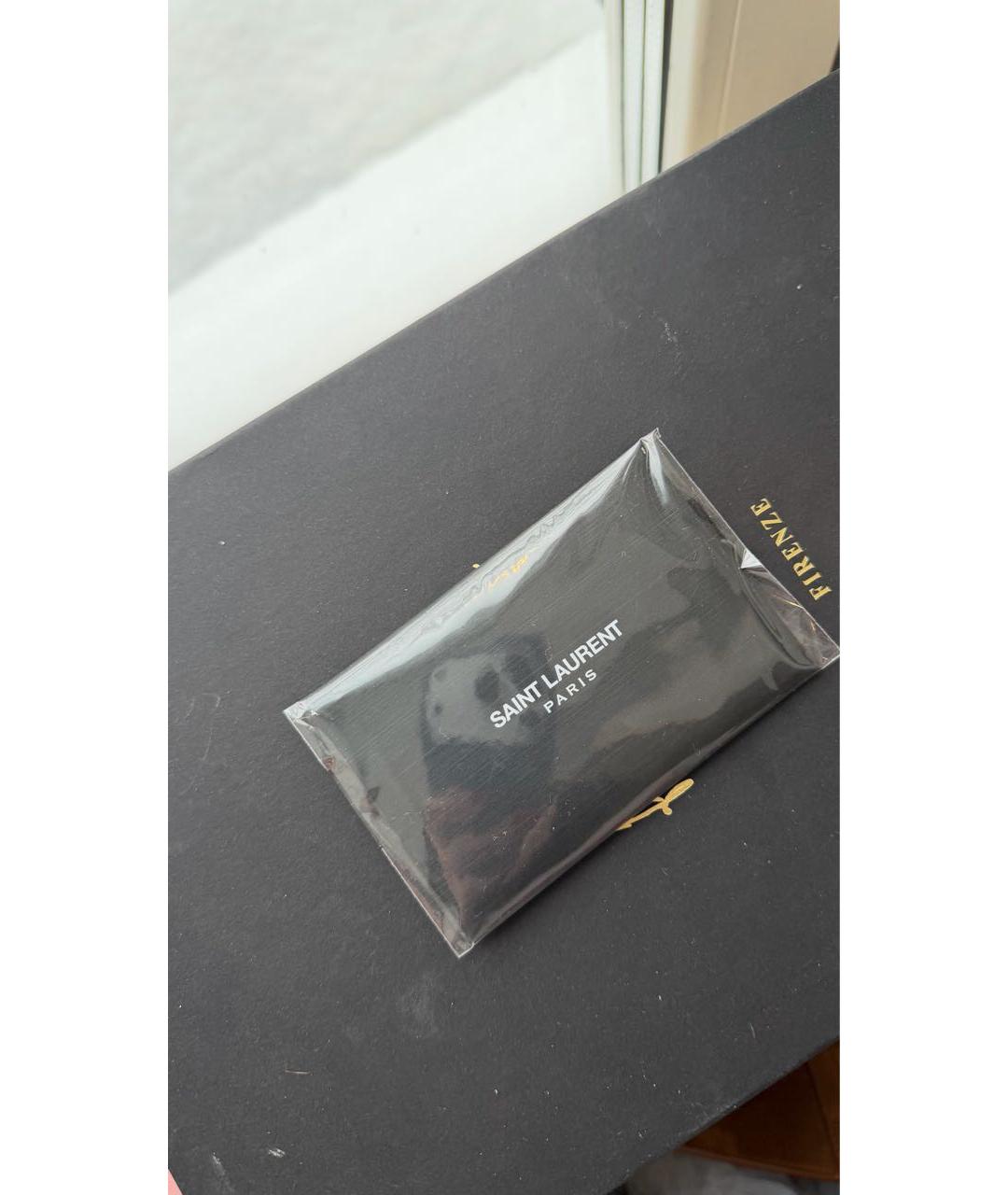 SAINT LAURENT Коричневая замшевая сумка с короткими ручками, фото 7