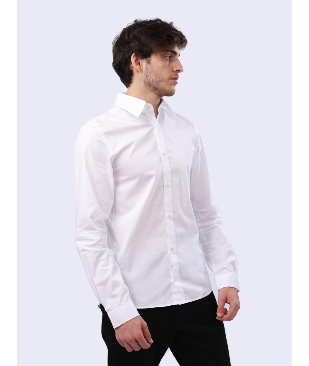 DIESEL Белая хлопковая классическая рубашка, фото 3