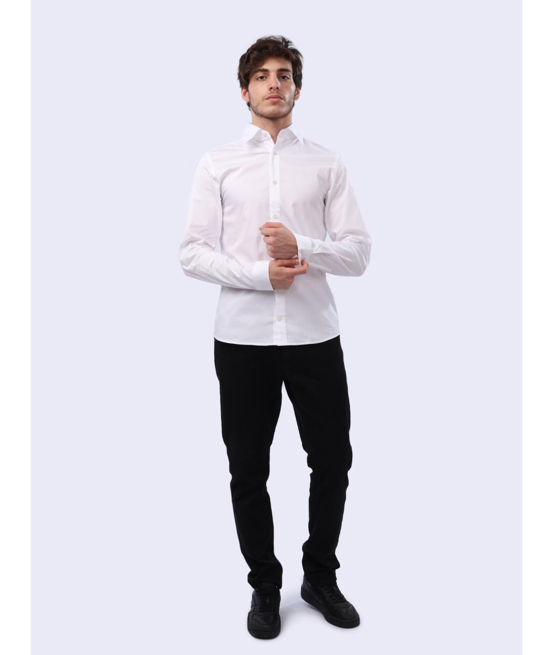 DIESEL Белая хлопковая классическая рубашка, фото 2