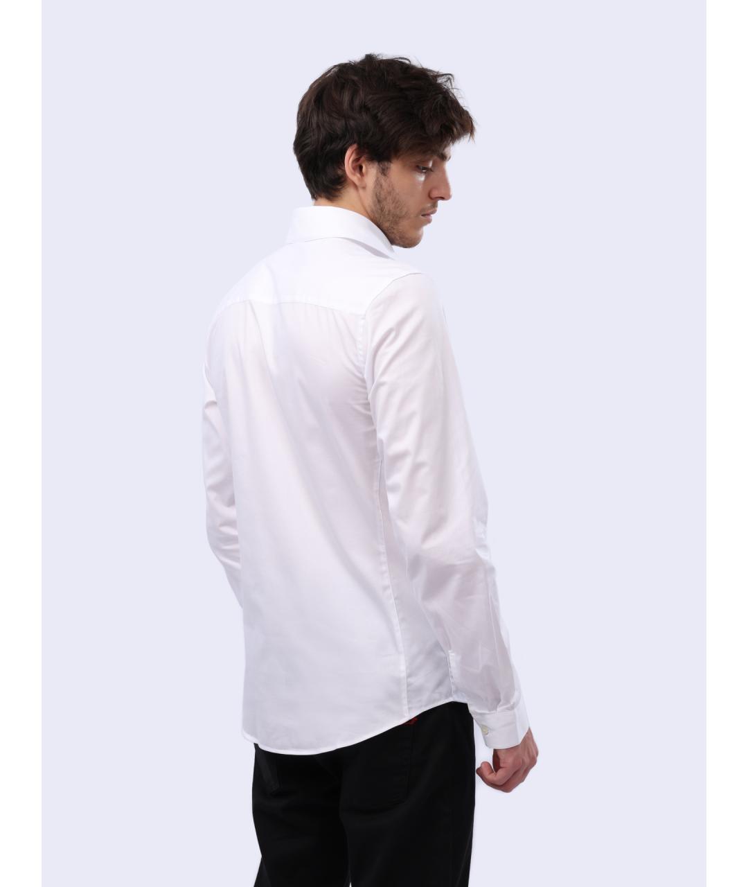 DIESEL Белая хлопковая классическая рубашка, фото 4