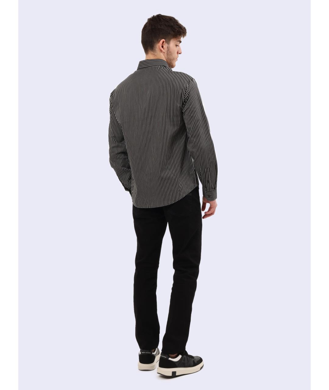 ARMANI EXCHANGE Мульти хлопковая кэжуал рубашка, фото 4