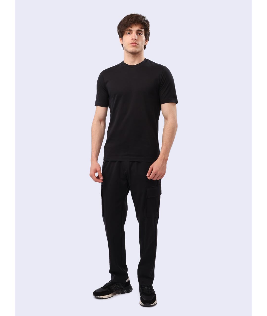 PREMIATA Черная хлопковая футболка, фото 2