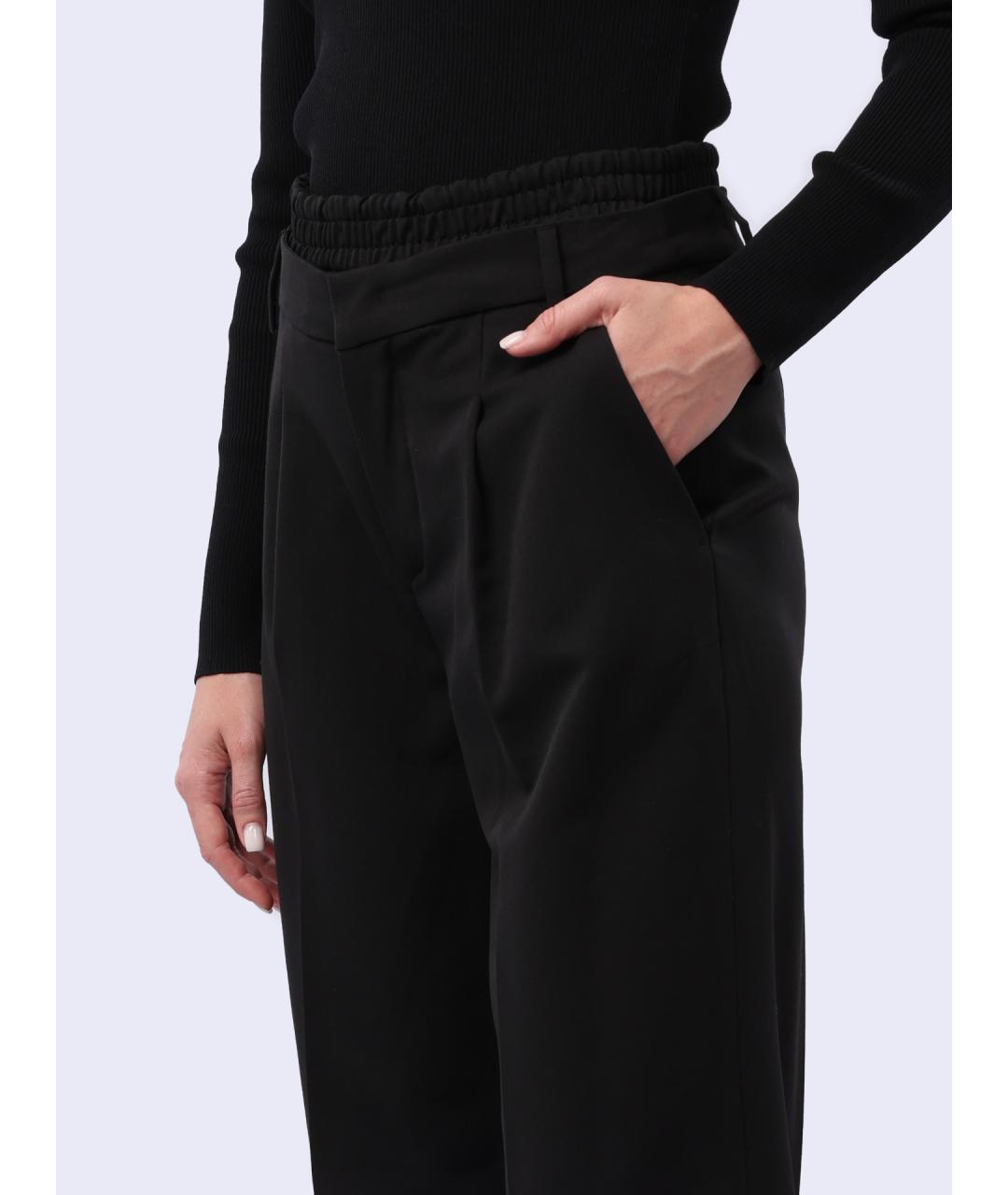 LIU JO Черные прямые брюки, фото 4