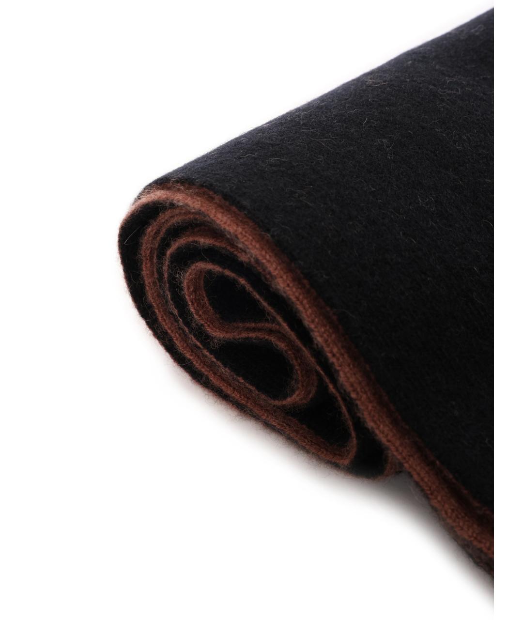 PINKO Черный шерстяной шарф, фото 3