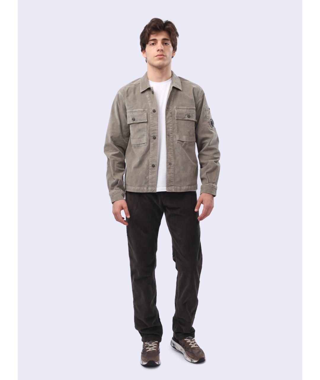 CP COMPANY Бежевая хлопковая кэжуал рубашка, фото 2