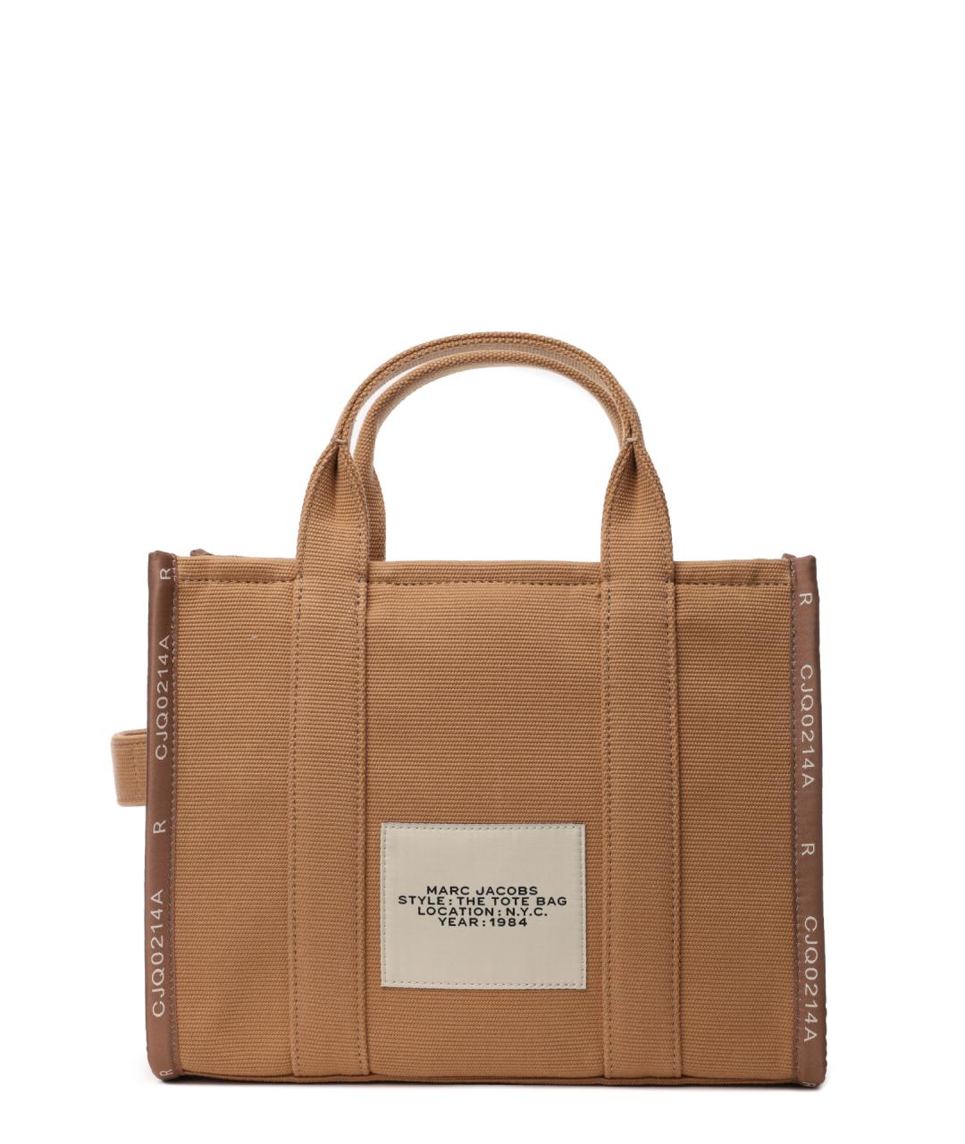 MARC JACOBS Бежевая тканевая сумка тоут, фото 3