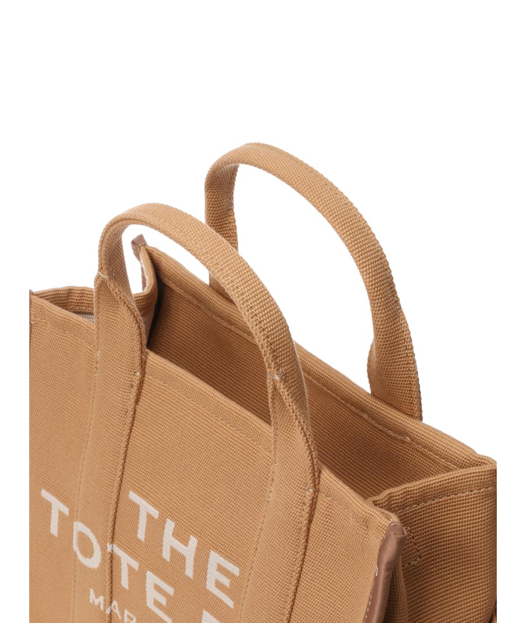 MARC JACOBS Бежевая тканевая сумка тоут, фото 4