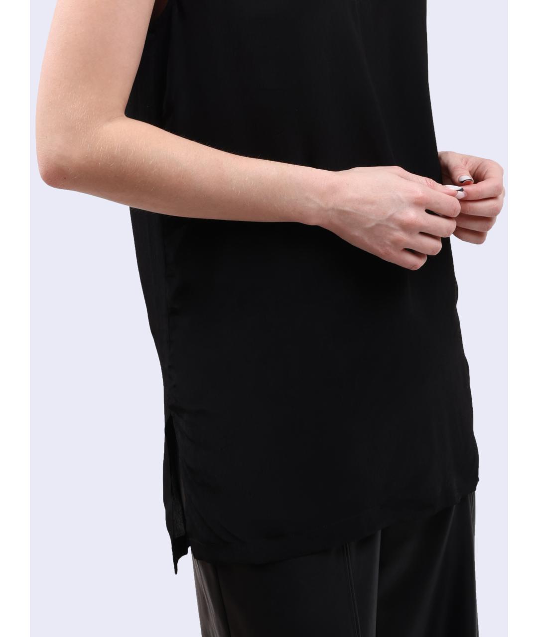 ARMANI EXCHANGE Черная вискозная майка, фото 4
