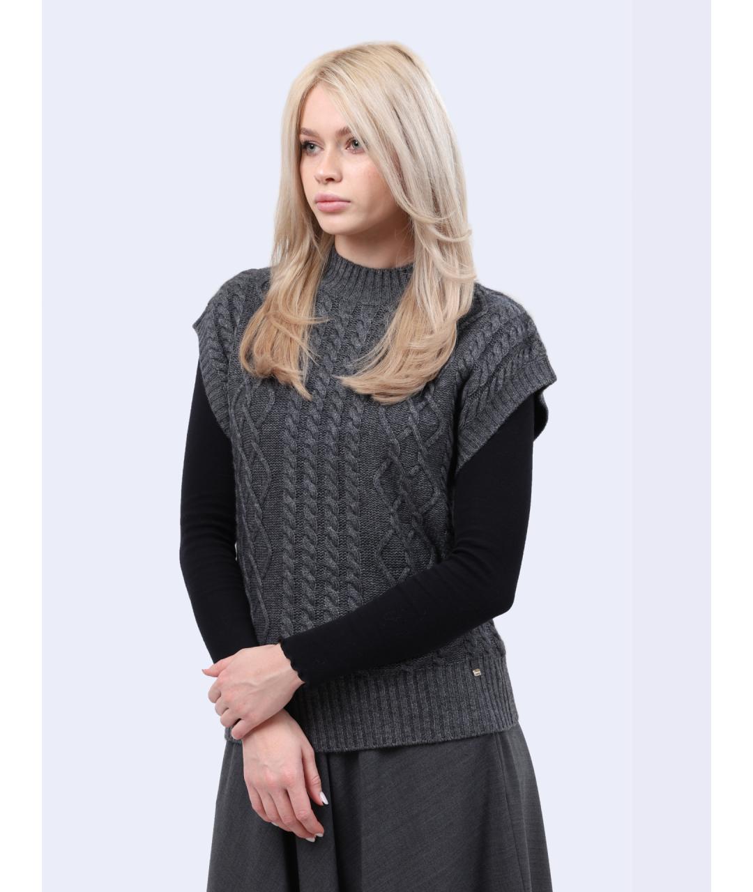 HERNO Серая майка, фото 3