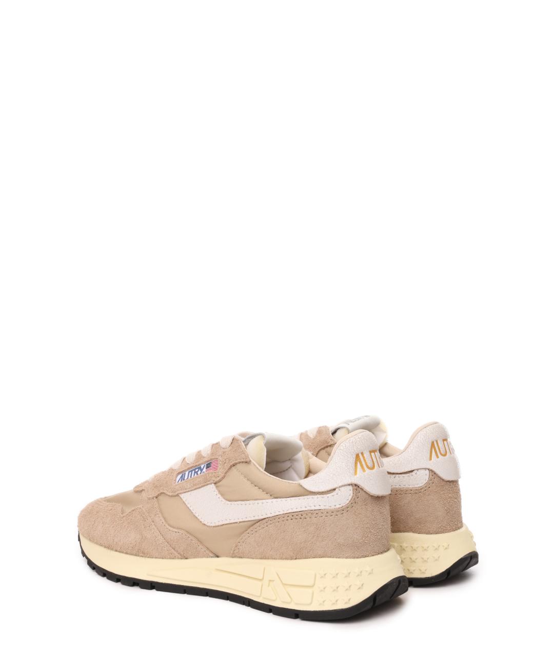 AUTRY Бежевые замшевые кроссовки, фото 3