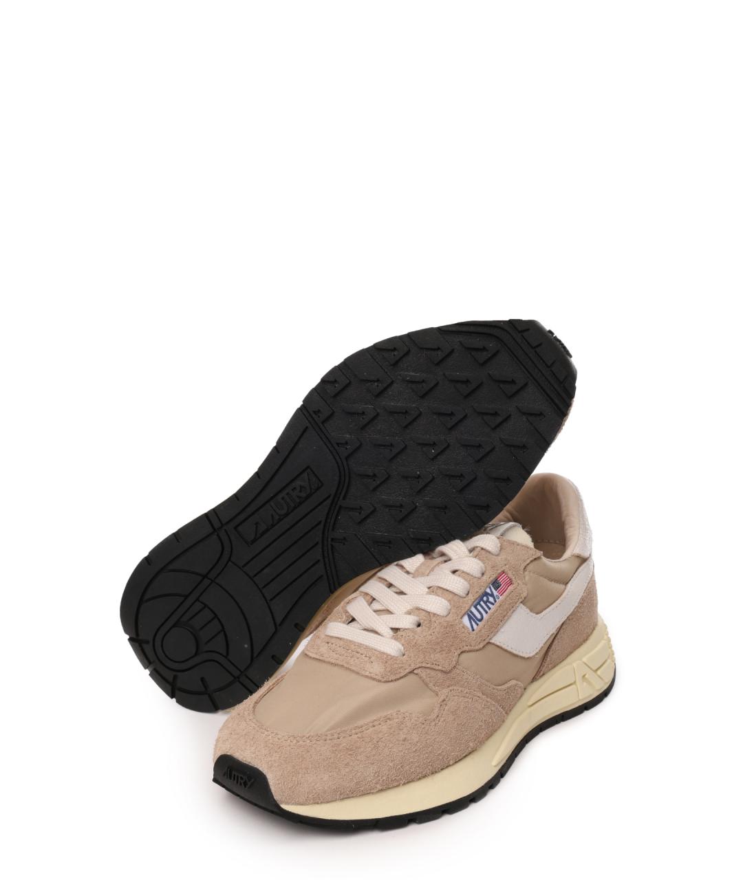 AUTRY Бежевые замшевые кроссовки, фото 4