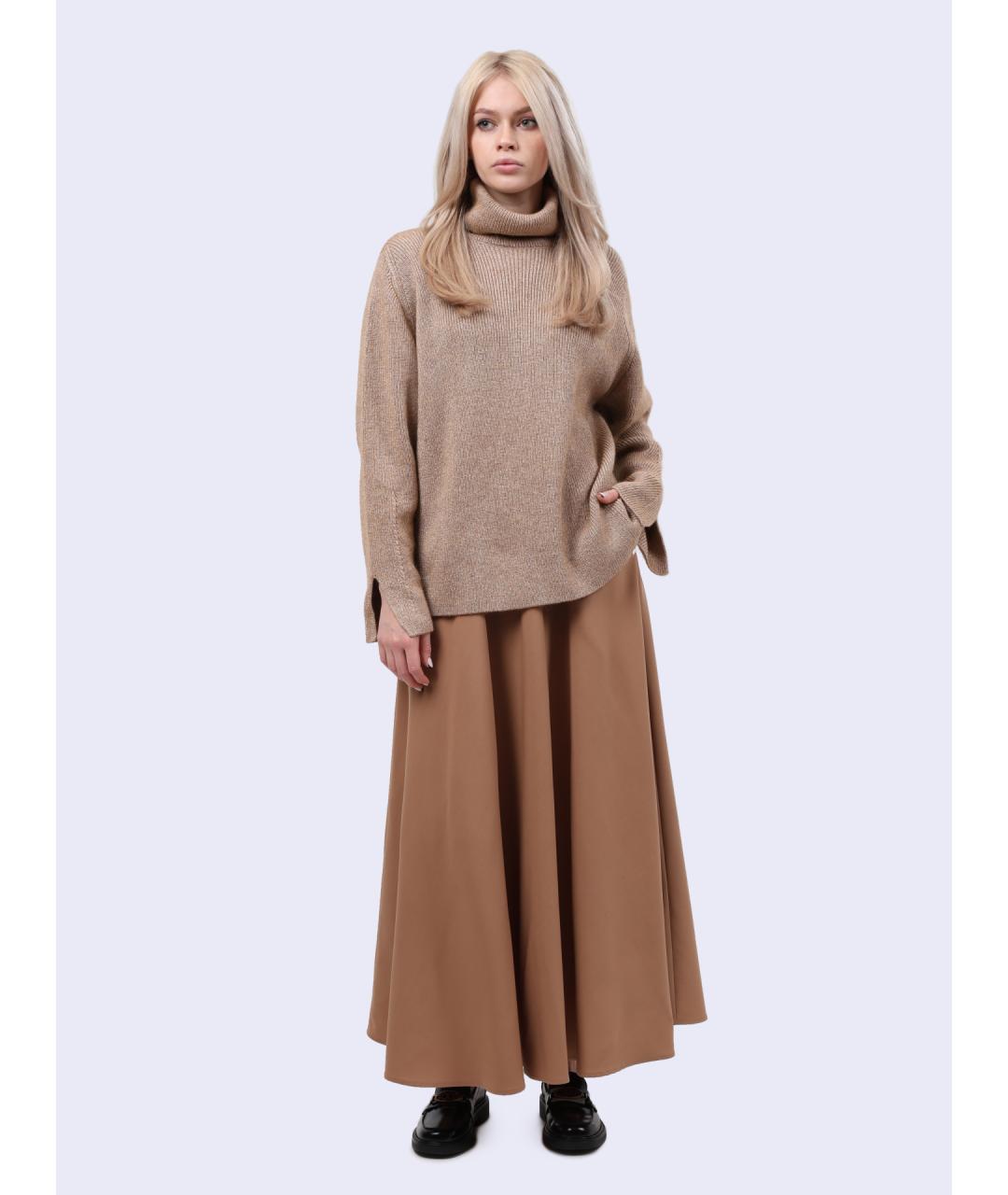 HERNO Коричневая юбка макси, фото 3