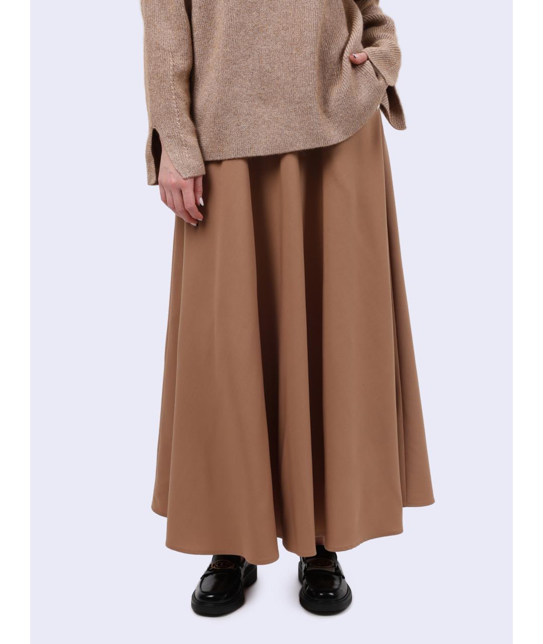 HERNO Коричневая юбка макси, фото 2