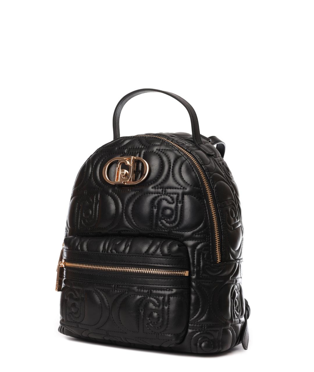 LIU JO Черный рюкзак из искусственной кожи, фото 2